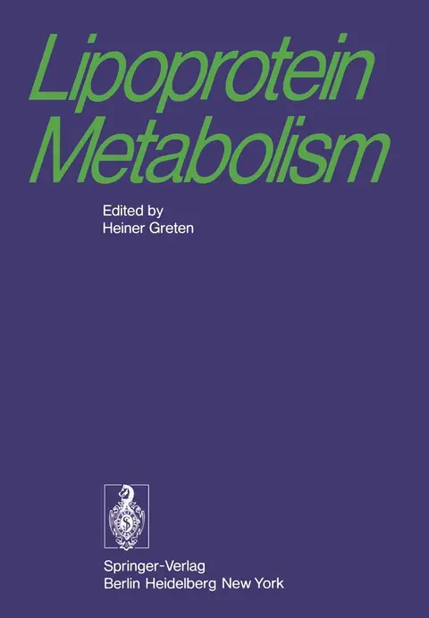 Cover of Lipoprotein Metabolism
