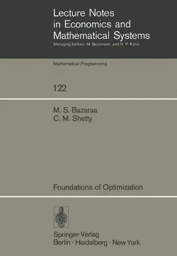Cover of Foundations of Optimization
