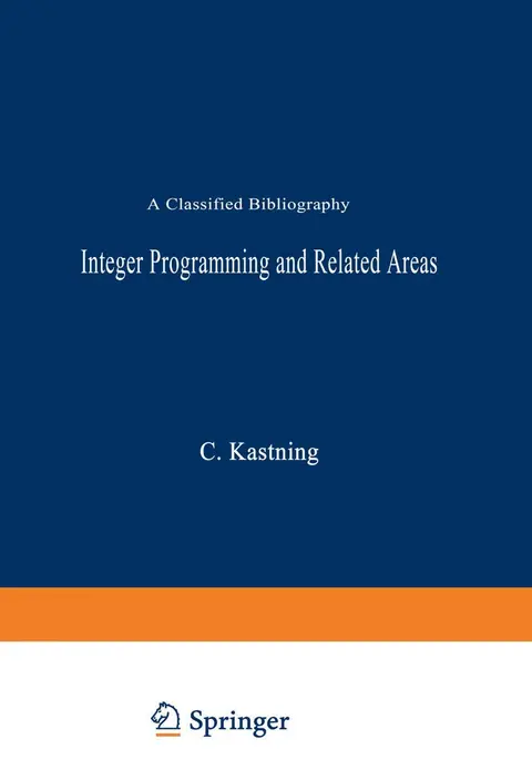 Cover of Integer Programming and Related Areas
