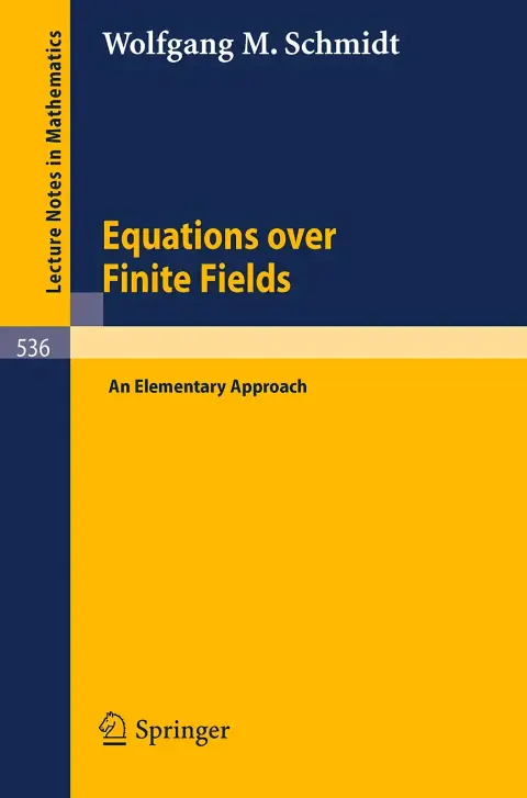 Cover of Equations Over Finite Fields