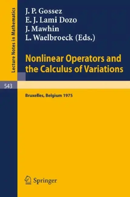 Cover of Nonlinear Operators and the Calculus of Variations