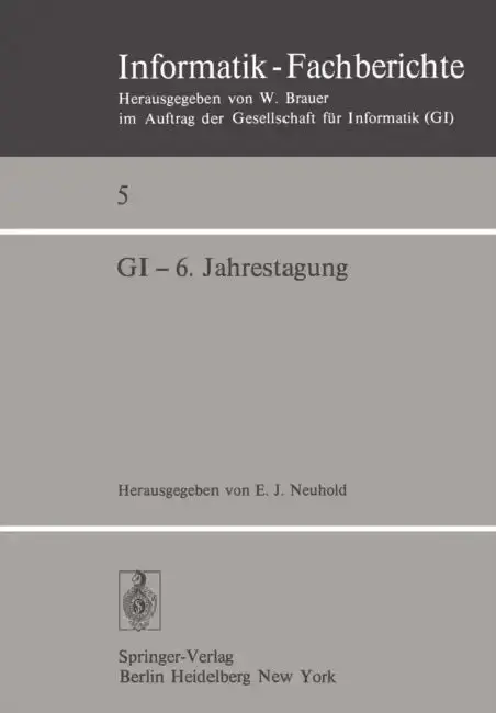 Cover of GI -- 6. Jahrestagung