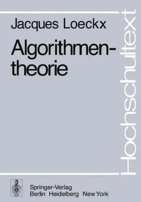 Cover of Algorithmentheorie