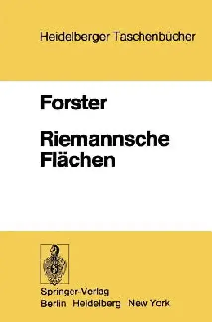 Cover of Riemannsche Flächen