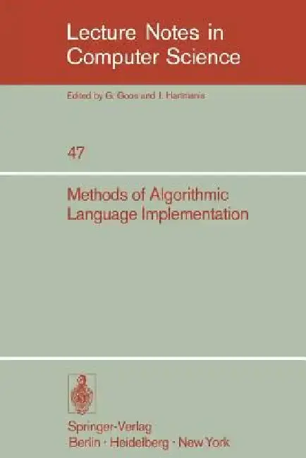 Cover of Methods of Algorithmic Language Implementation