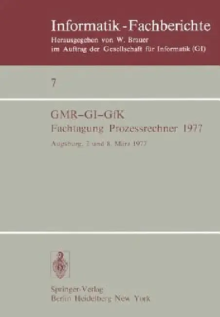 Cover of Fachtagung Prozessrechner 1977