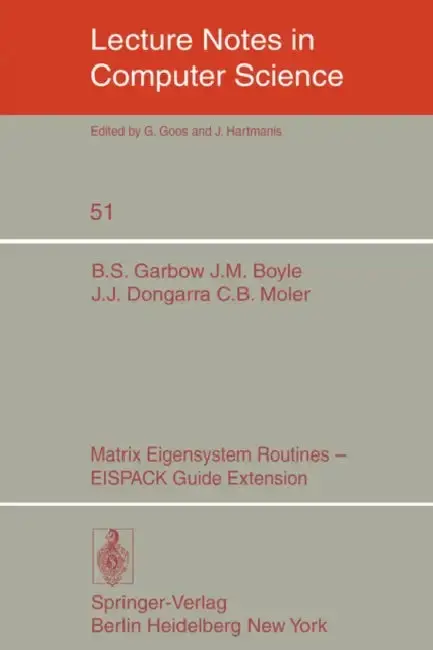 Cover of Matrix Eigensystem Routines - Eispack Guide Extension