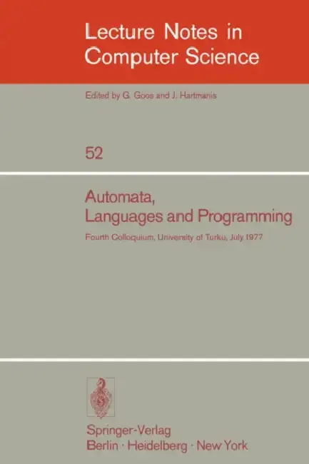 Cover of Automata, Languages and Programming