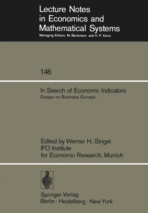 Cover of In Search of Economic Indicators