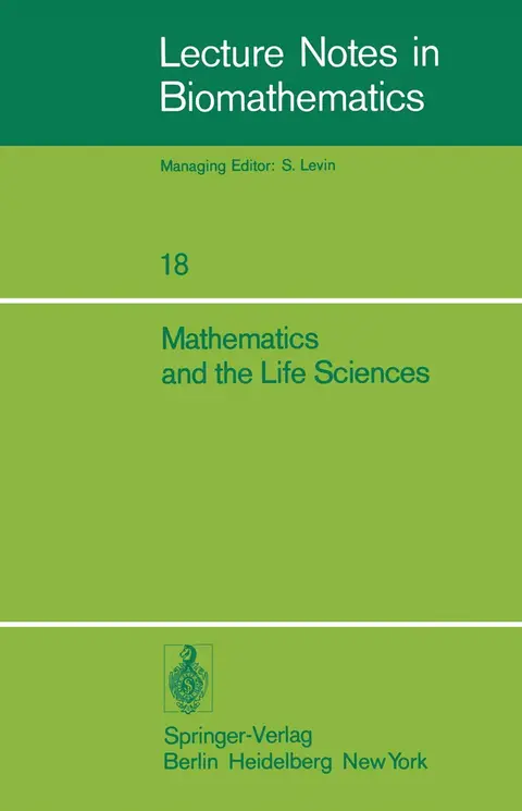 Cover of Mathematics and the Life Sciences