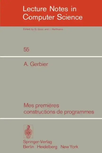 Cover of Mes Premieres Constructions de Programmes