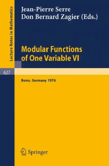 Cover of Modular Functions of One Variable VI