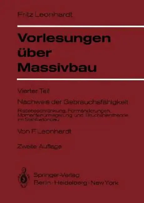 Cover of Vorlesungen Über Massivbau