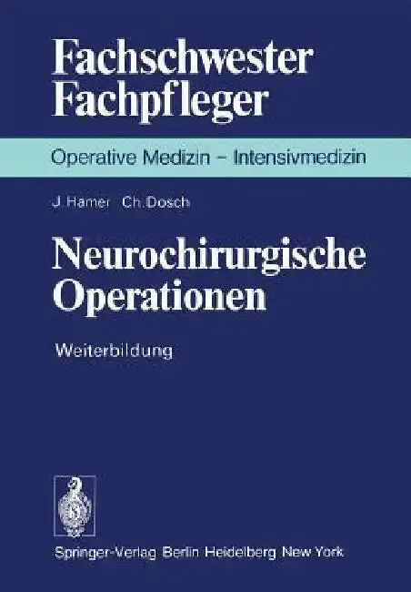 Cover of Neurochirurgische Operationen