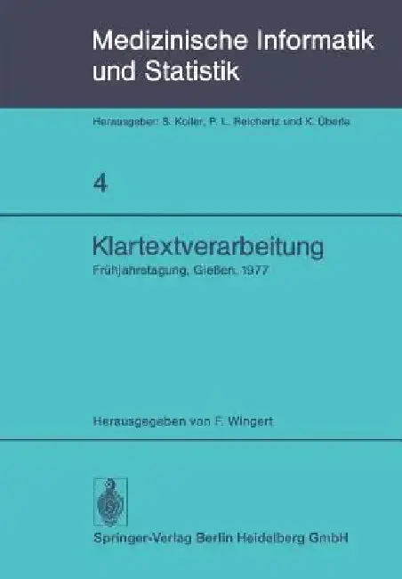 Cover of Klartextverarbeitung