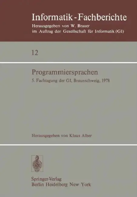 Cover of Programmiersprachen