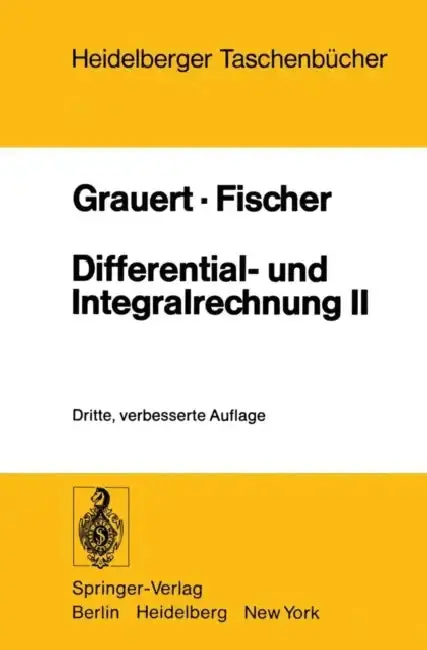 Cover of Differential- Und Integralrechnung II