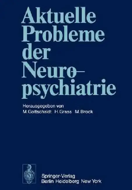 Cover of Aktuelle Probleme Der Neuropsychiatrie