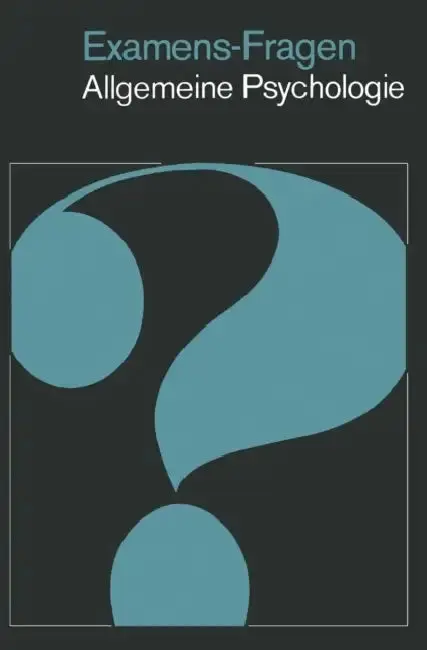 Cover of Examens-Fragen Allgemeine Psychologie