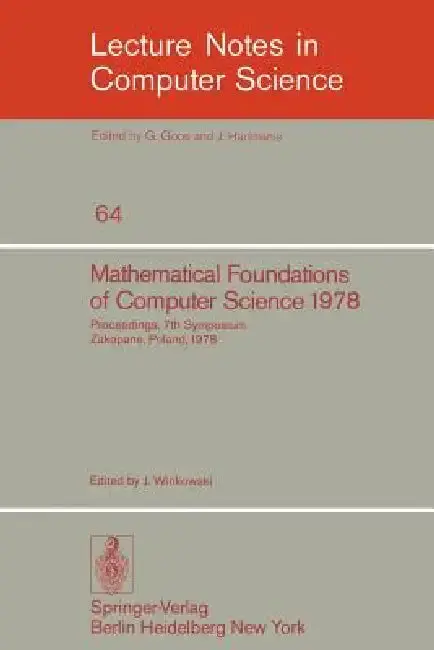 Cover of Mathematical Foundations of Computer Science 1978