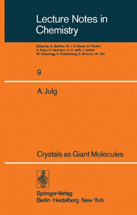 Cover of Crystals as Giant Molecules
