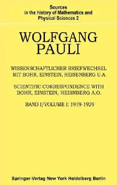 Cover of Wissenschaftlicher Briefwechsel Mit Bohr, Einstein, Heisenberg U.A.