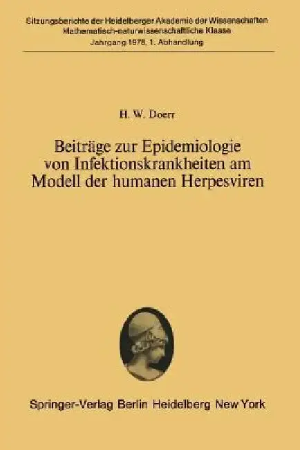 Cover of Beiträge Zur Epidemiologie Von Infektionskrankheiten Am Modell Der Humanen Herpesviren