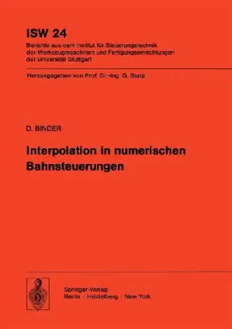 Cover of Interpolation in Numerischen Bahnsteuerungen