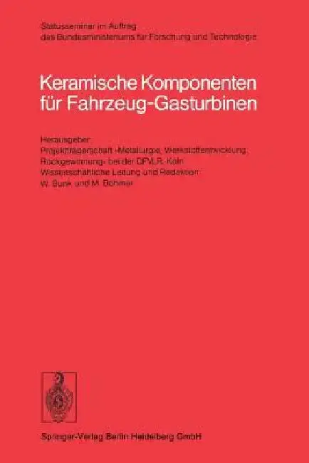 Cover of Keramische Komponenten Für Fahrzeug-Gasturbinen