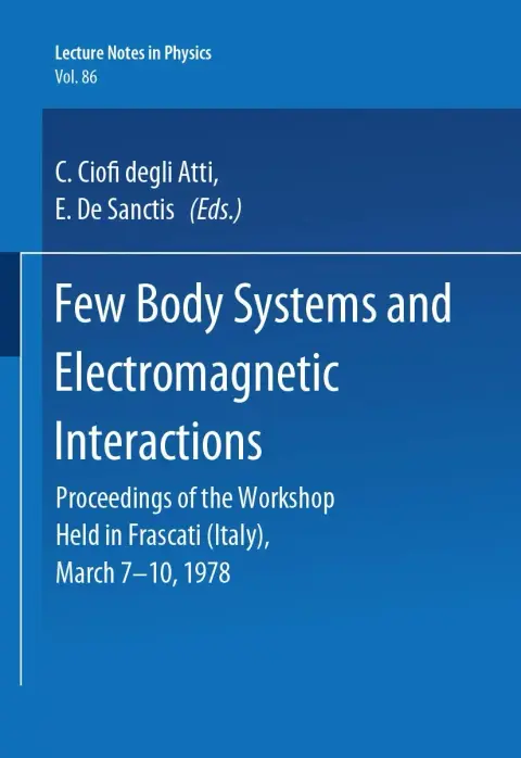 Cover of Few Body Systems and Electromagnetic Interactions