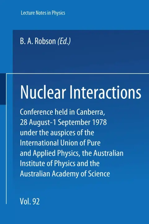 Cover of Nuclear Interactions