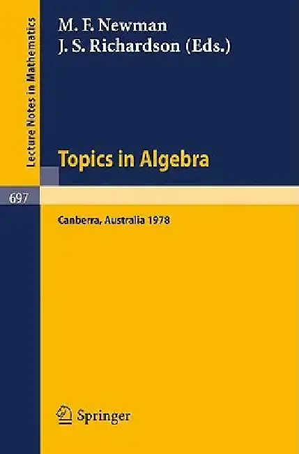 Cover of Topics in Algebra
