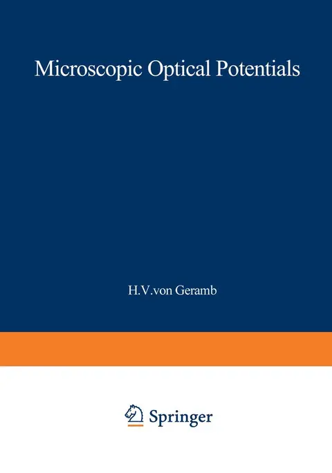 Cover of Microscopic Optical Potentials