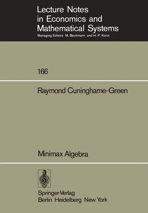 Cover of Minimax Algebra
