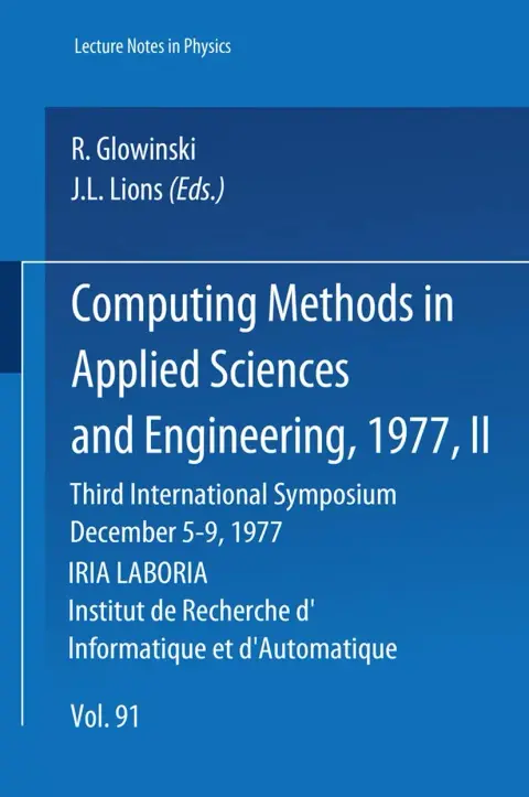 Cover of Computing Methods in Applied Sciences and Engineering, 1977. Third International Symposium, December 5-9, 1977, Iria Laboria, Institut de Recherche Di