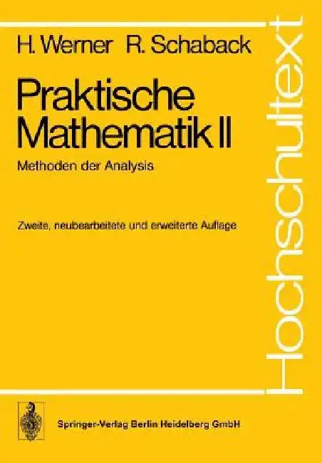 Cover of Praktische Mathematik II