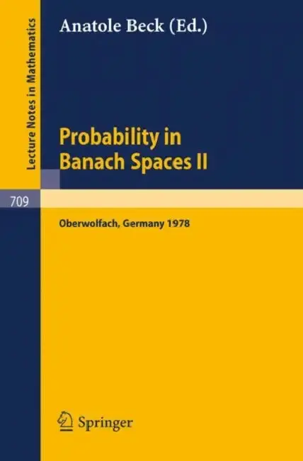 Cover of Probability in Banach Spaces II