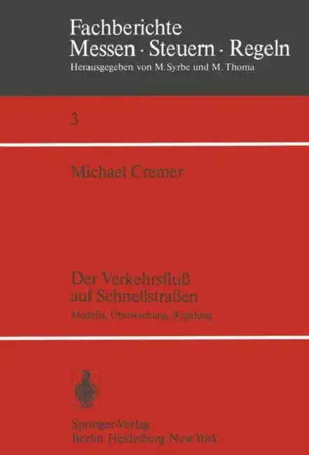 Cover of Der Verkehrsfluß Auf Schnellstraßen
