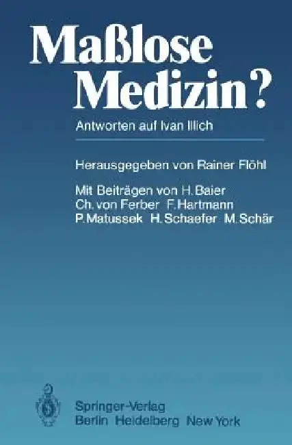 Cover of Maßlose Medizin?