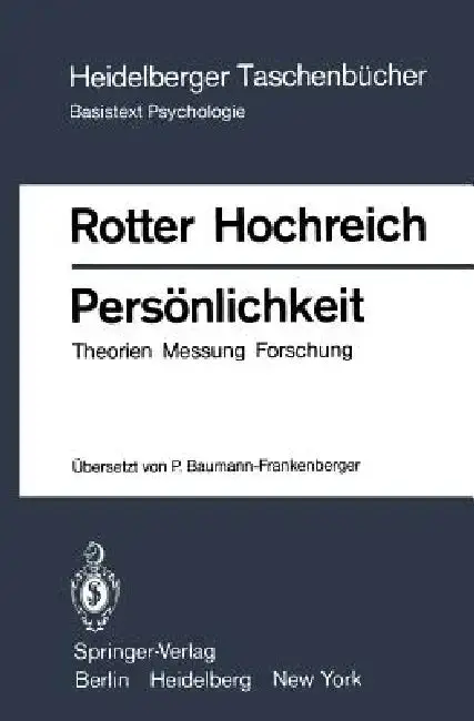 Cover of Persönlichkeit
