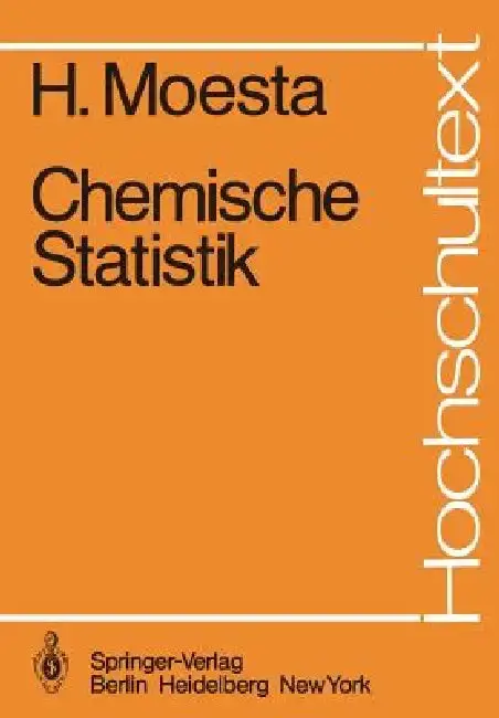 Cover of Chemische Statistik