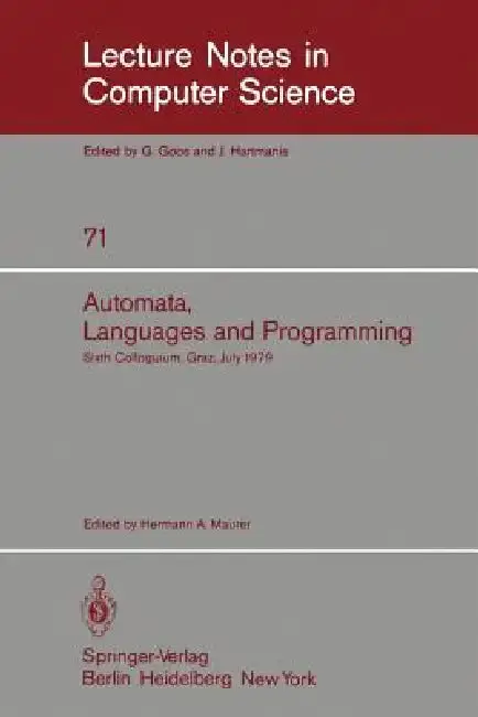 Cover of Automata, Languages, and Programming