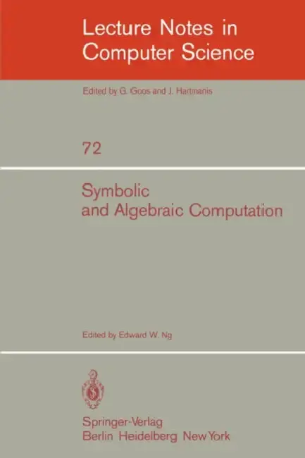 Cover of Symbolic and Algebraic Computation