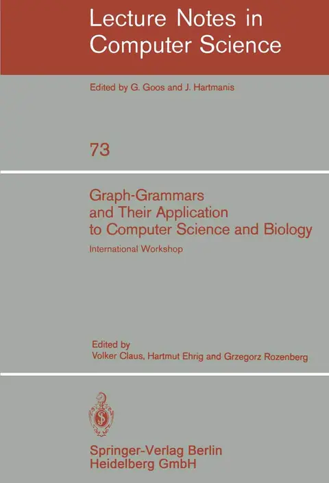 Cover of Graph-grammars and Their Application to Computer Science and Biology