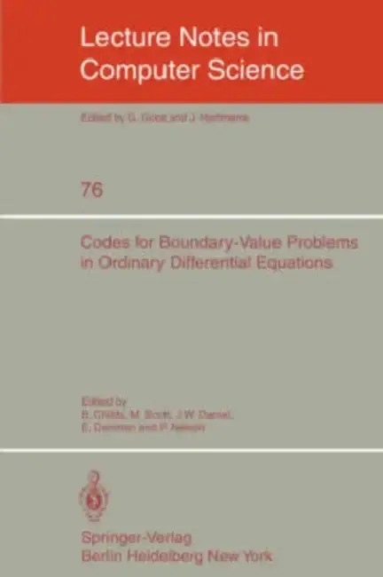 Cover of Codes for Boundary-Value Problems in Ordinary Differential Equations