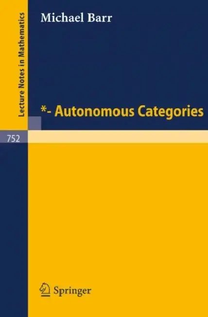 Cover of Autonomous Categories