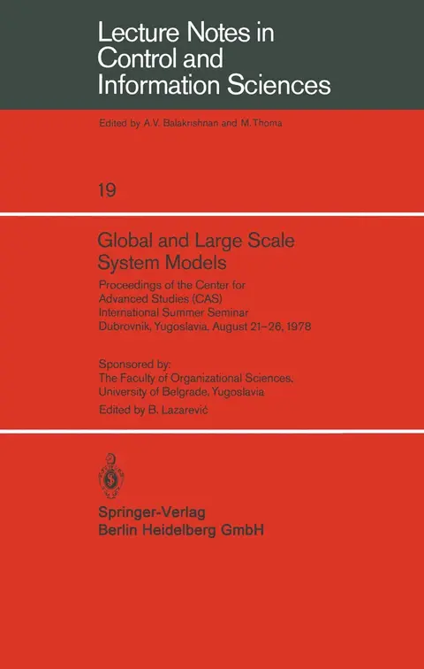 Cover of Global and Large Scale System Models