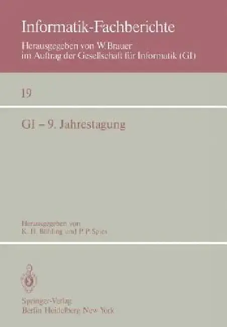 Cover of GI -- 9. Jahrestagung