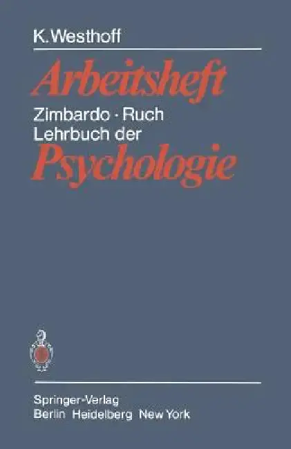 Cover of Lehrbuch Der Psychologie