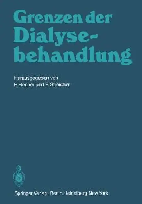 Cover of Grenzen Der Dialysebehandlung